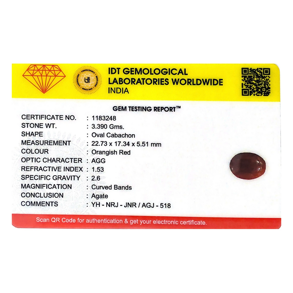 Yemeni Aqeeq - 16.95 Carat - Pramogh