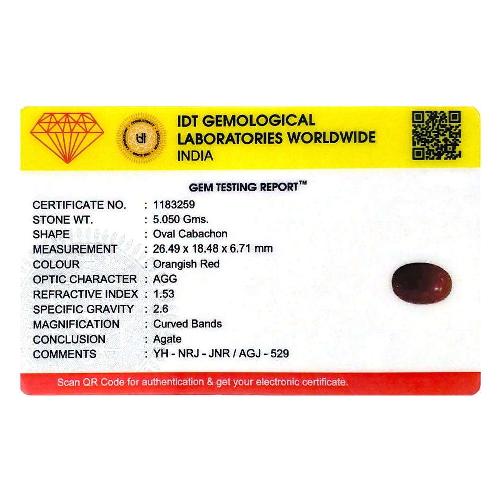 Yemeni Aqeeq - 25.25 Carat - Pramogh