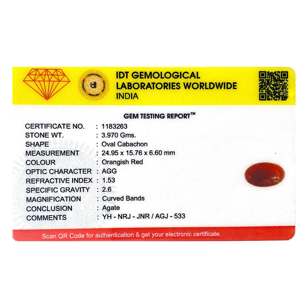 Yemeni Aqeeq - 19.85 Carat - Pramogh