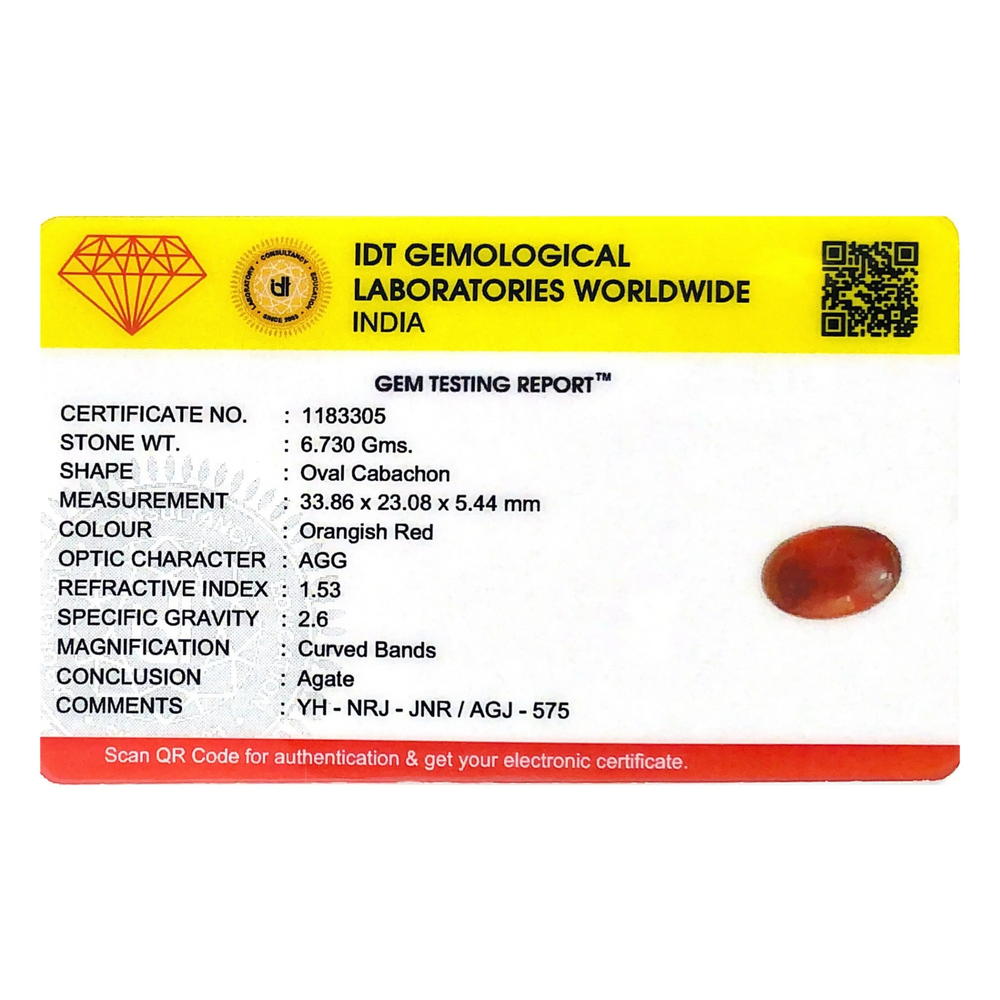 Yemeni Aqeeq - 33.65 Carat - Pramogh