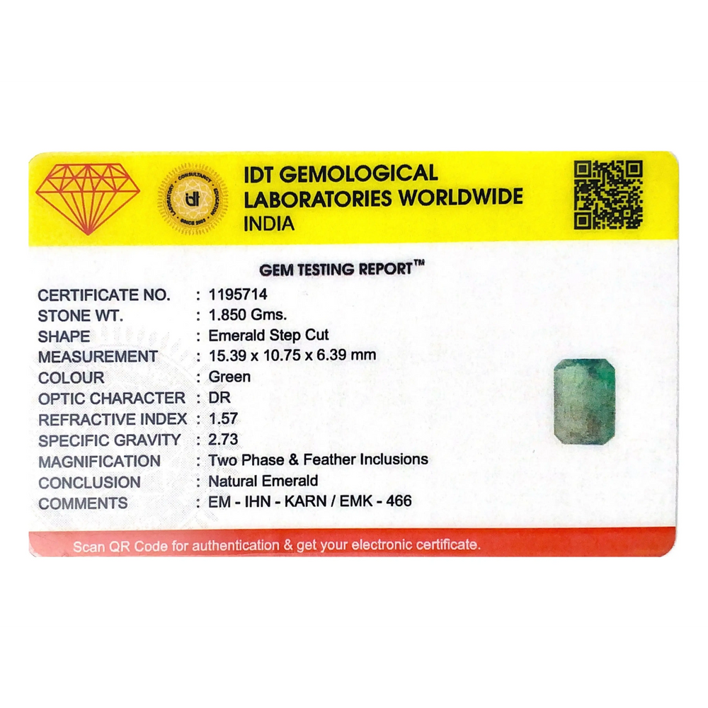 Zambian Emerald - 9.25 Carat