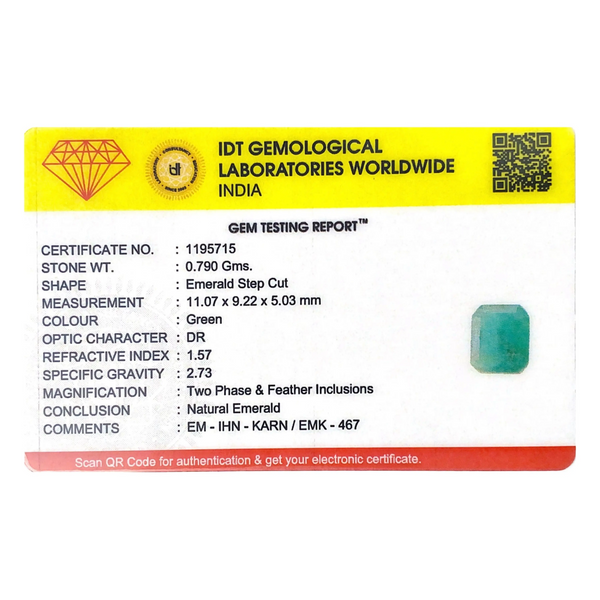 Zambian Emerald - 3.95 Carat