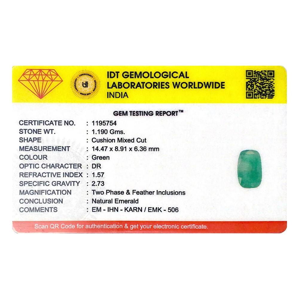 Zambian Emerald - 5.95 Carat