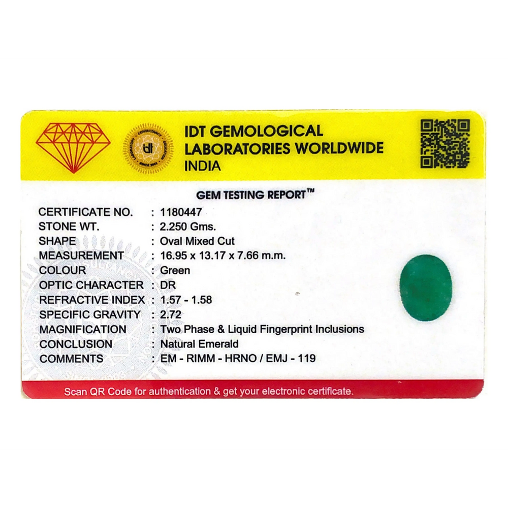 Zambian Emerald - 11.25 Carat - Pramogh