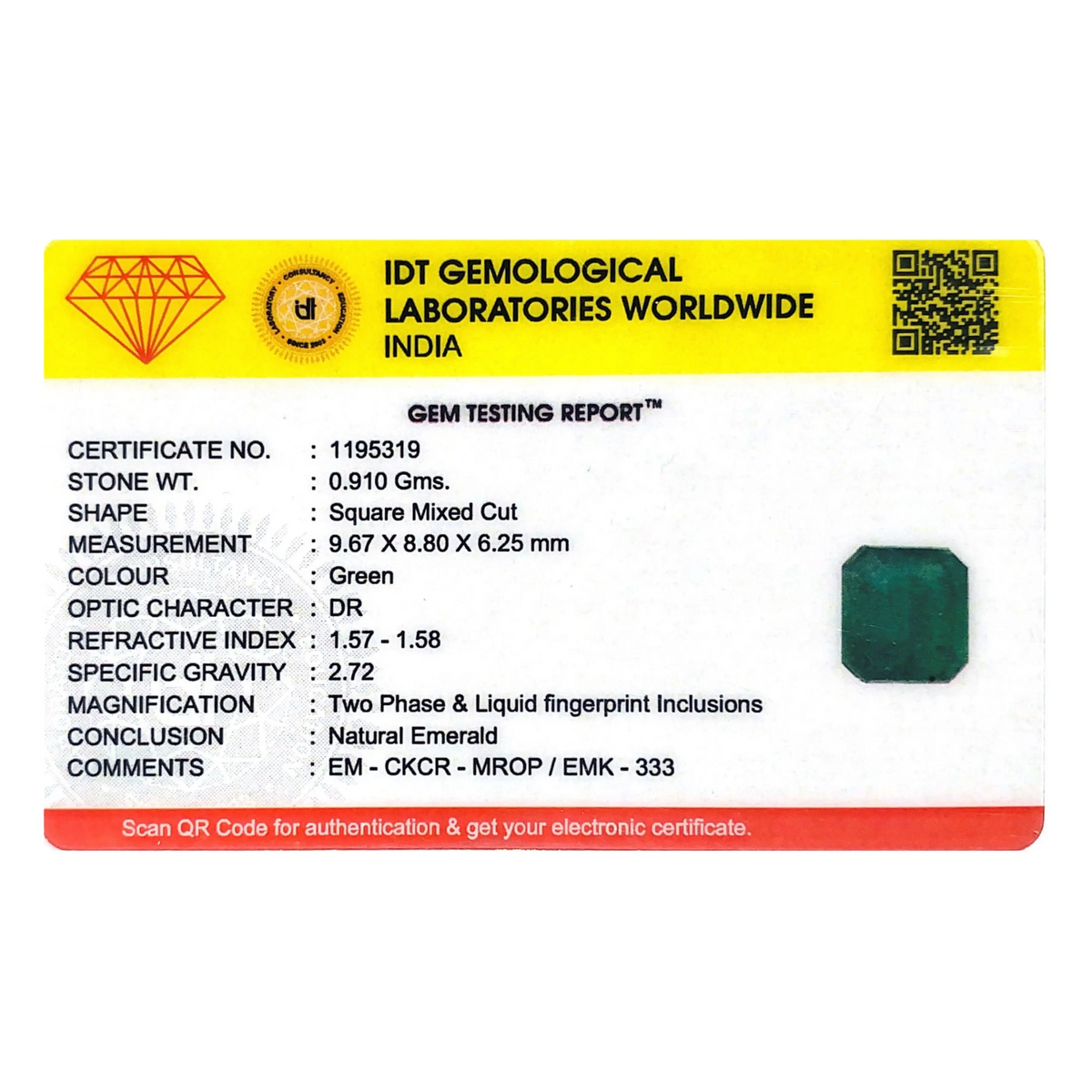Zambian Emerald - 4.55 Carat