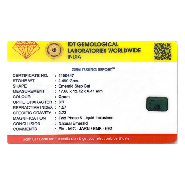 Zambian Emerald - 12.45 Carat