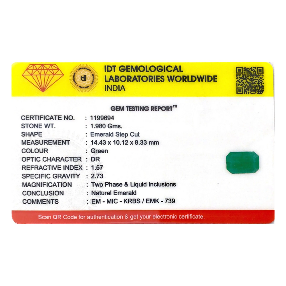 Zambian Emerald - 9.9 Carat