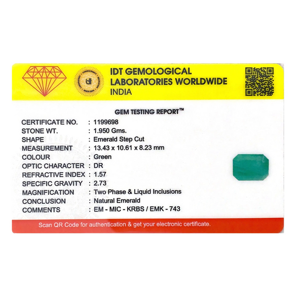 Zambian Emerald - 9.75 Carat