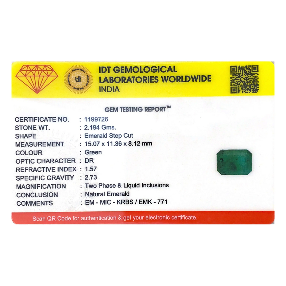 Zambian Emerald - 10.97 Carat