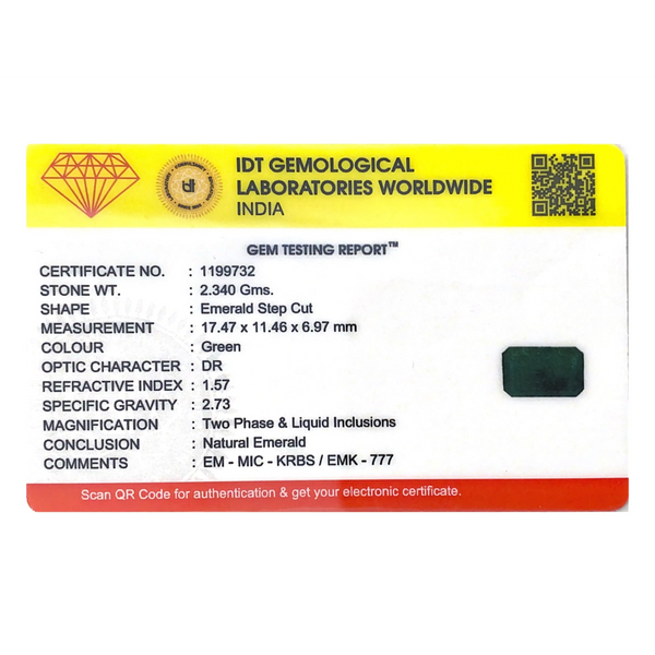 Zambian Emerald - 11.7 Carat