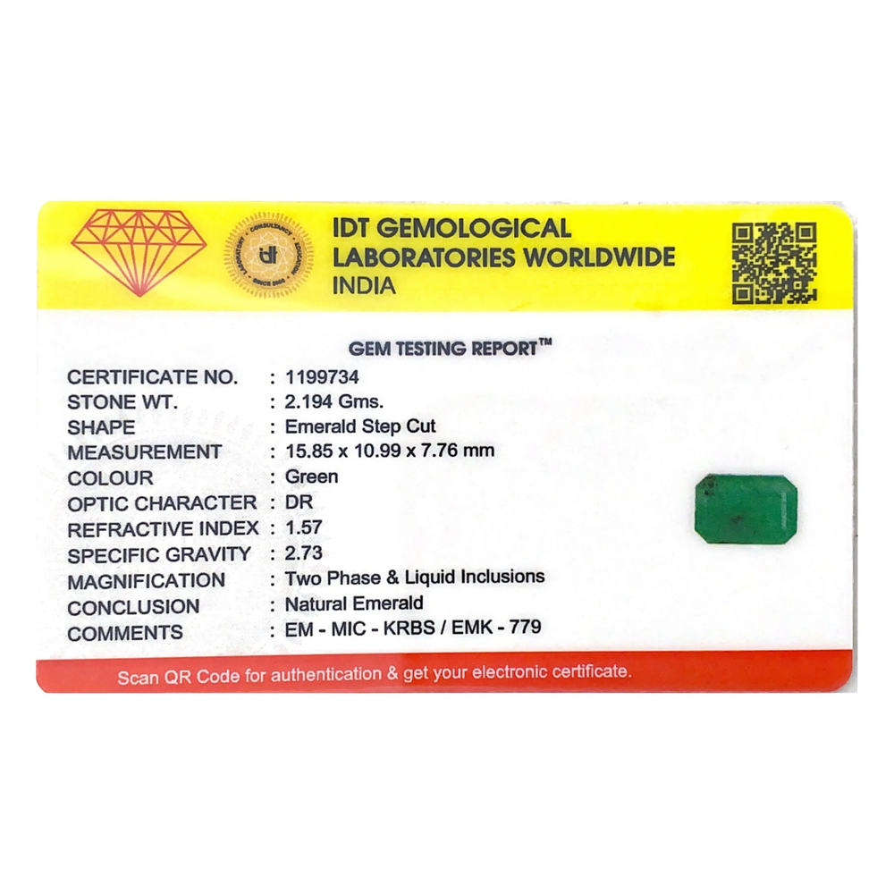 Zambian Emerald - 10.97 Carat