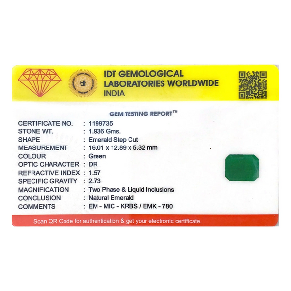 Zambian Emerald - 9.68 Carat