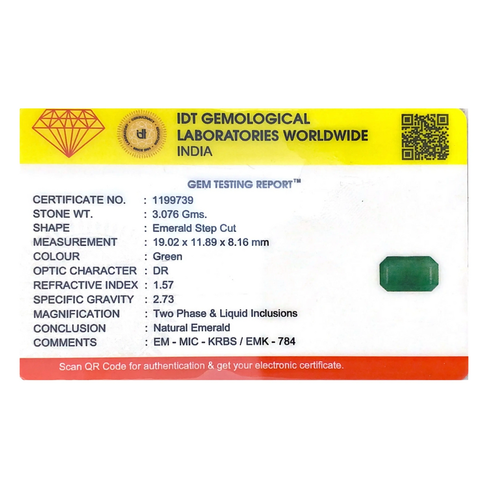 Zambian Emerald - 15.38 Carat
