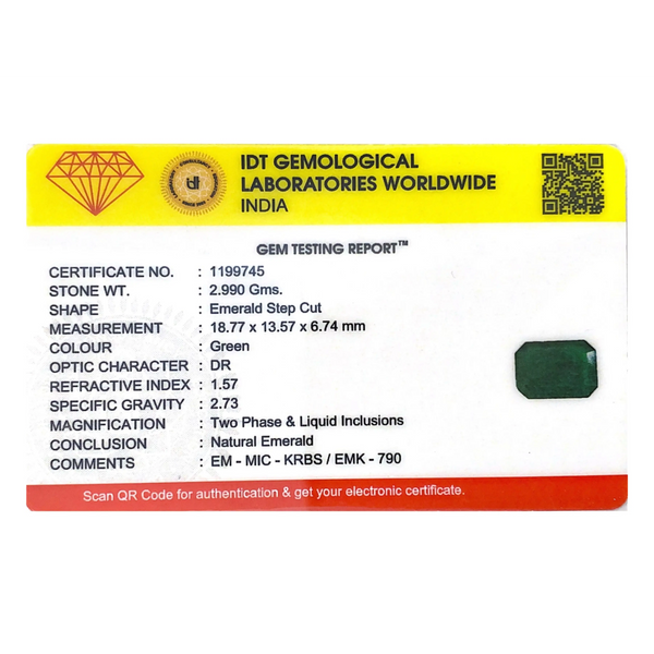 Zambian Emerald - 14.95 Carat