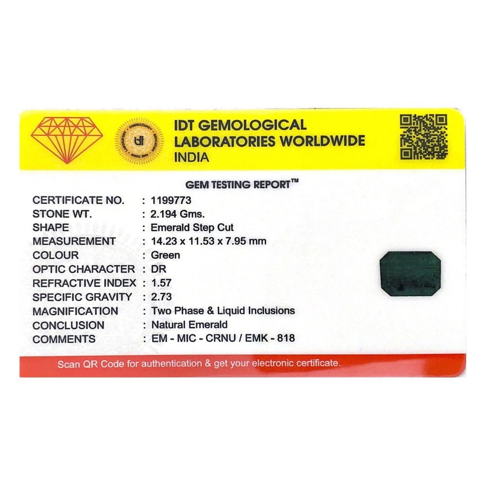 Zambian Emerald - 10.97 Carat