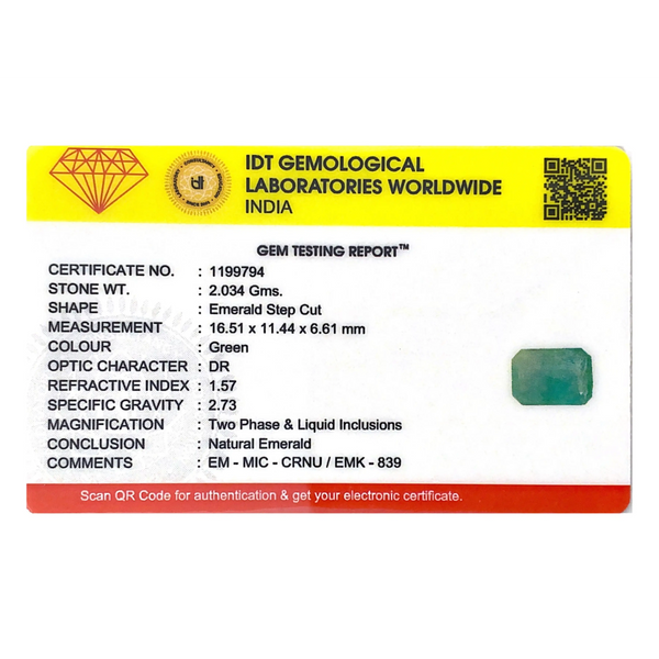 Zambian Emerald - 10.17 Carat