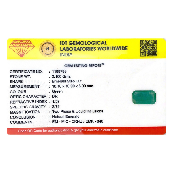 Zambian Emerald - 10.8 Carat