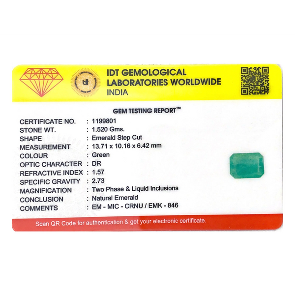 Zambian Emerald - 7.6 Carat