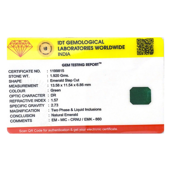 Zambian Emerald - 9.6 Carat