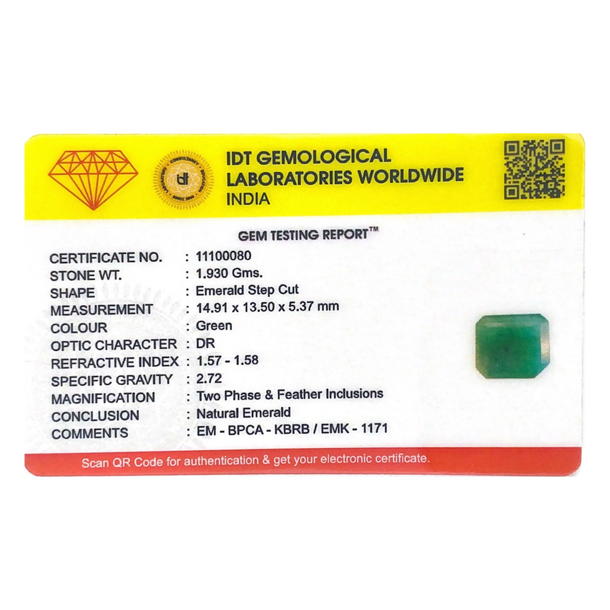 Zambian Emerald - 9.65 Carat