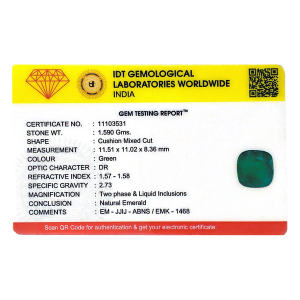 Zambian Emerald - 7.95 Carat