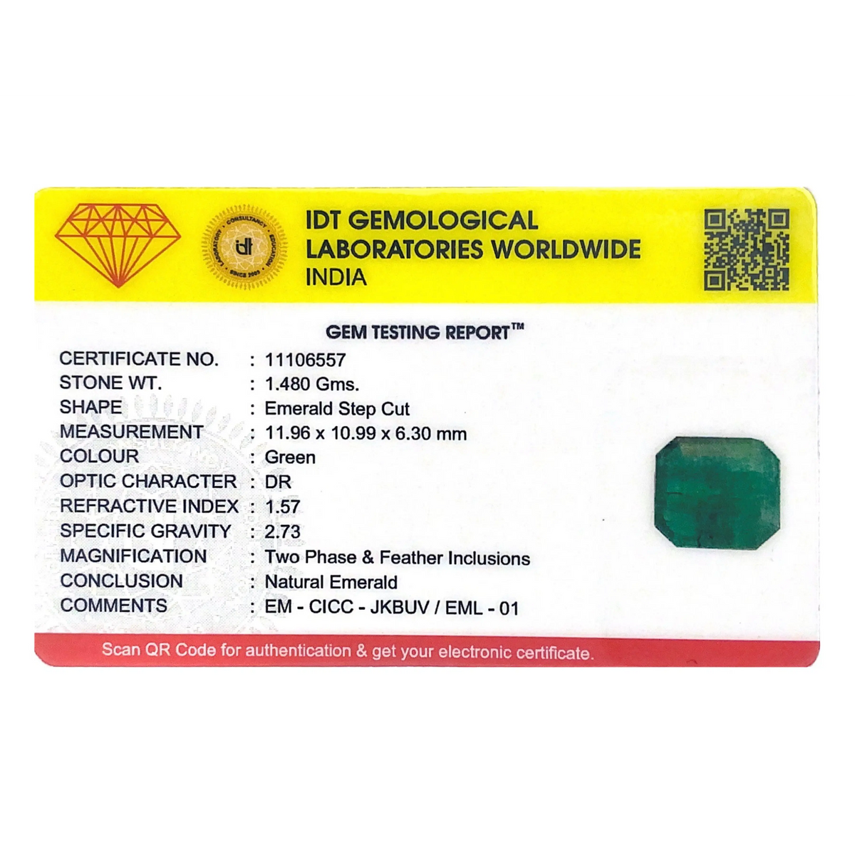 Zambian Emerald - 7.4 Carat