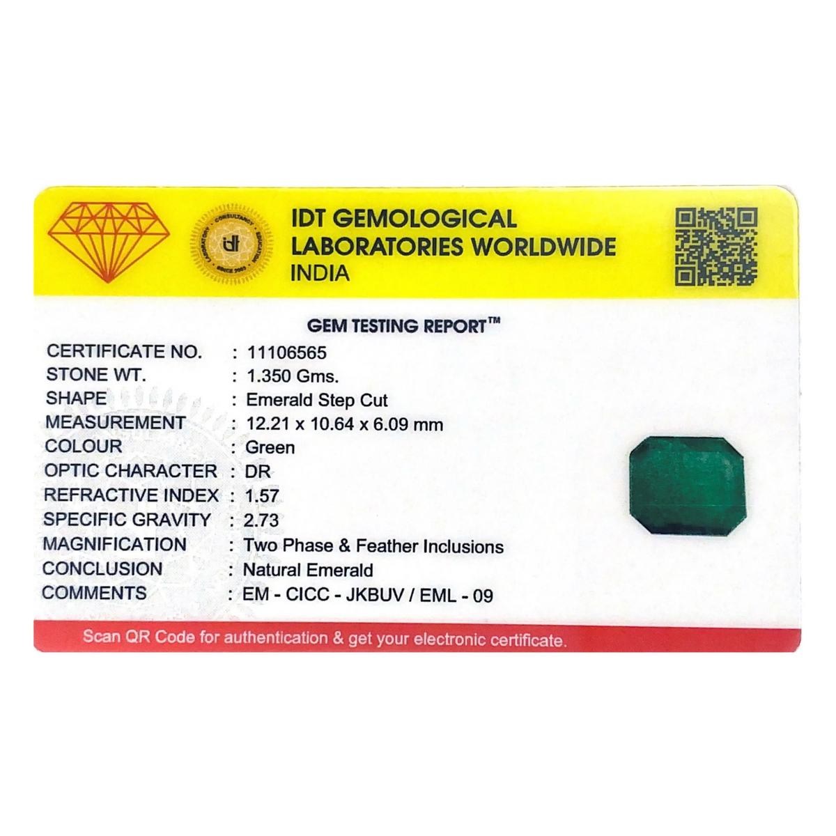 Zambian Emerald - 6.75 Carat