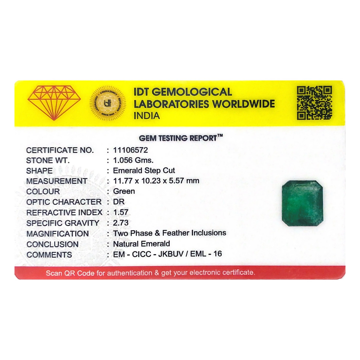 Zambian Emerald - 5.28 Carat