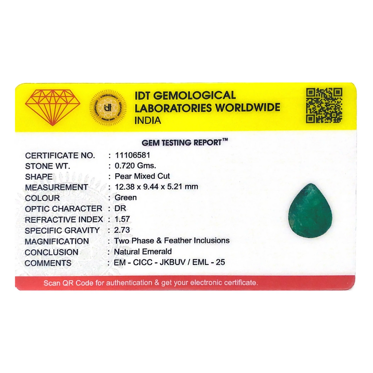 Zambian Emerald - 3.6 Carat