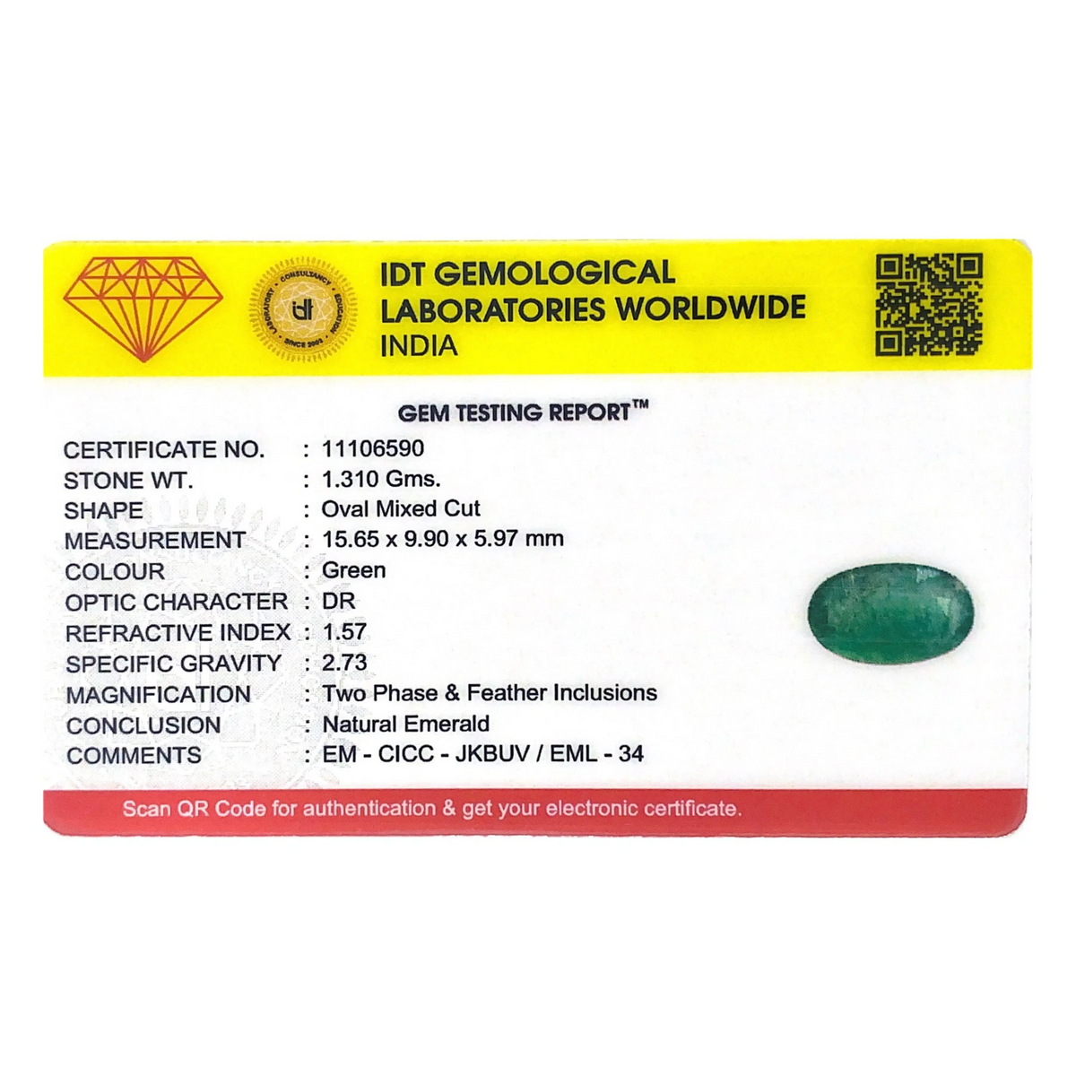 Zambian Emerald - 6.55 Carat