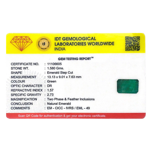 Zambian Emerald - 7.9 Carat