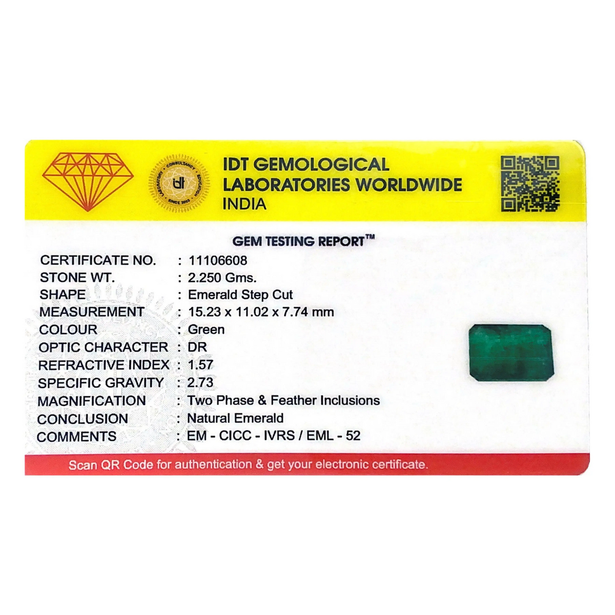 Zambian Emerald - 11.25 Carat