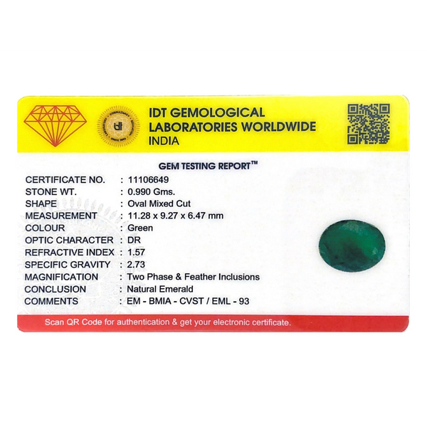 Zambian Emerald - 4.95 Carat