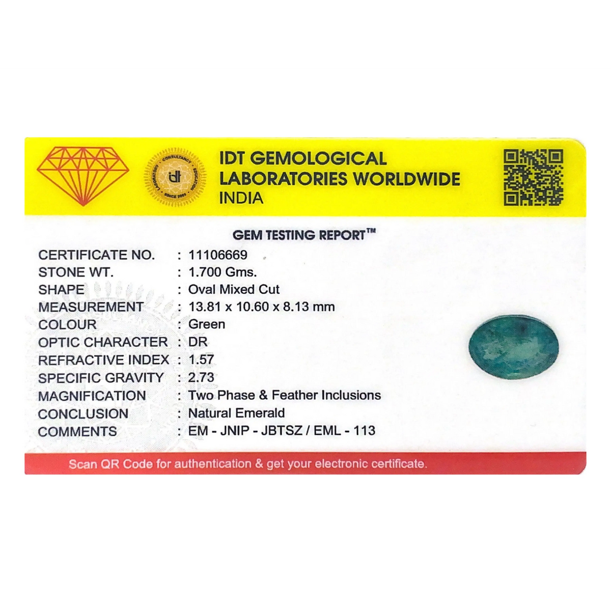 Zambian Emerald - 8.5 Carat