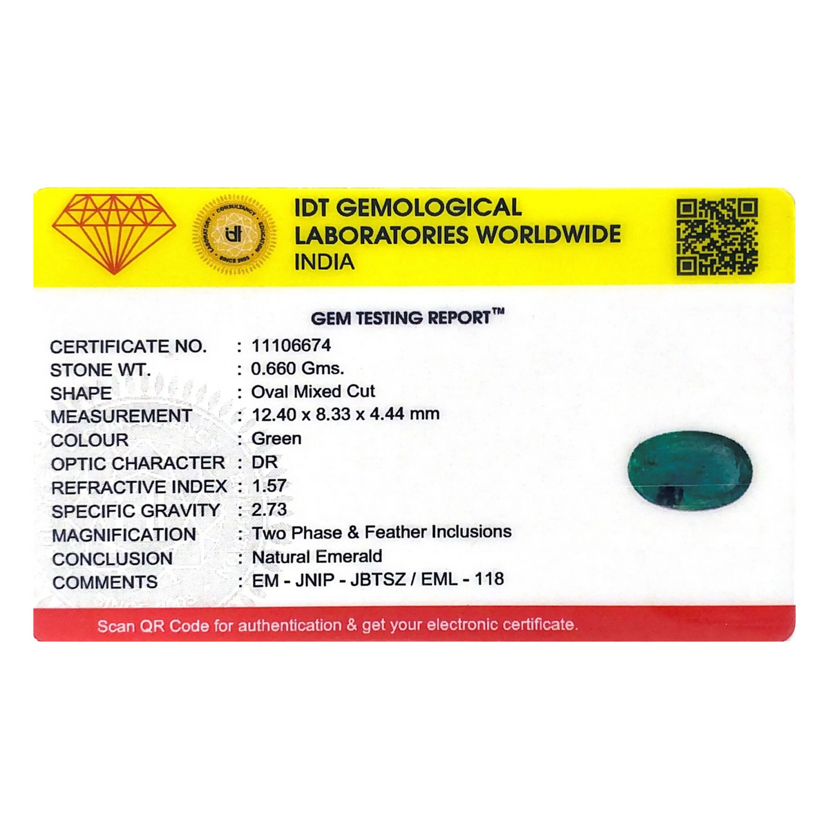 Zambian Emerald - 3.3 Carat
