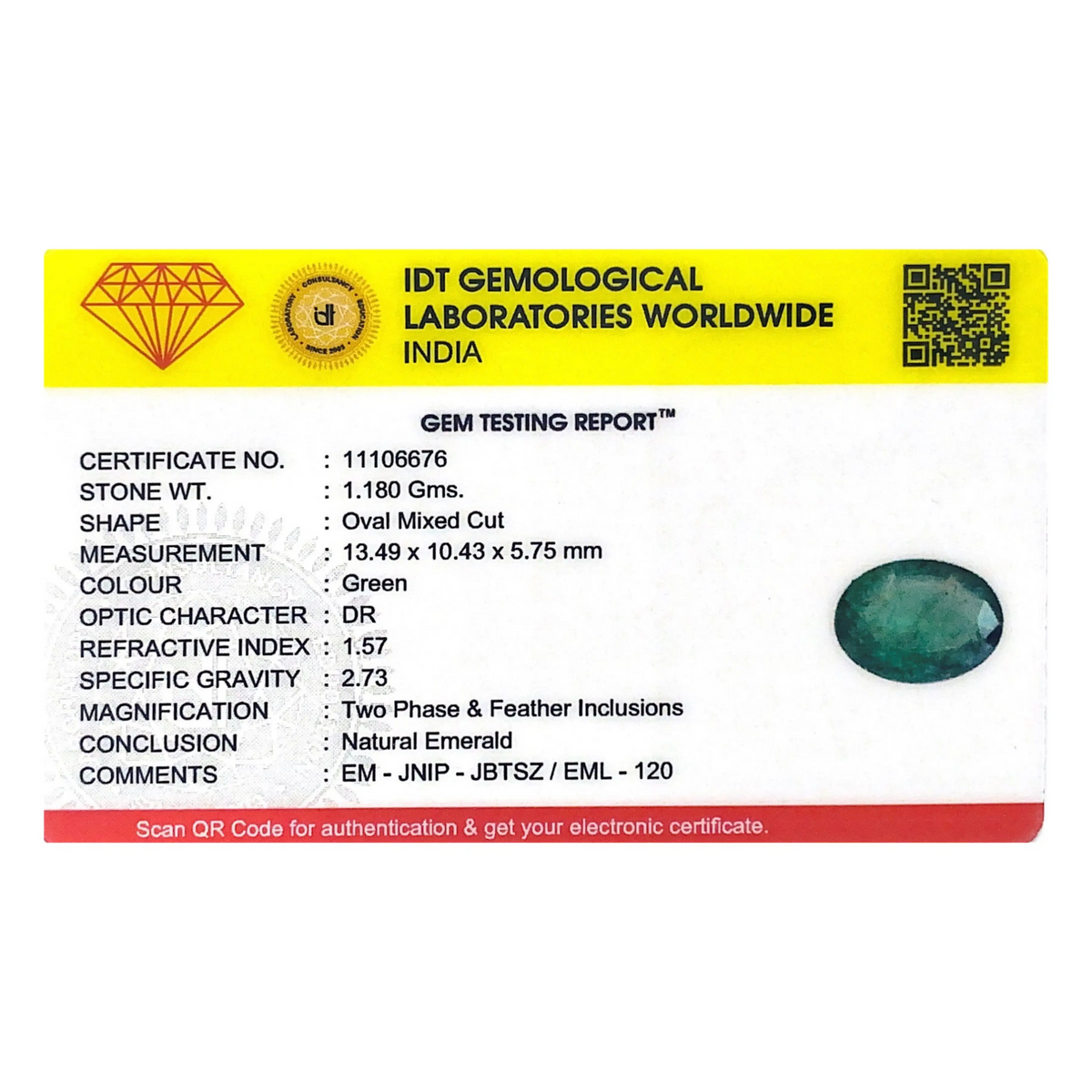 Zambian Emerald - 5.9 Carat