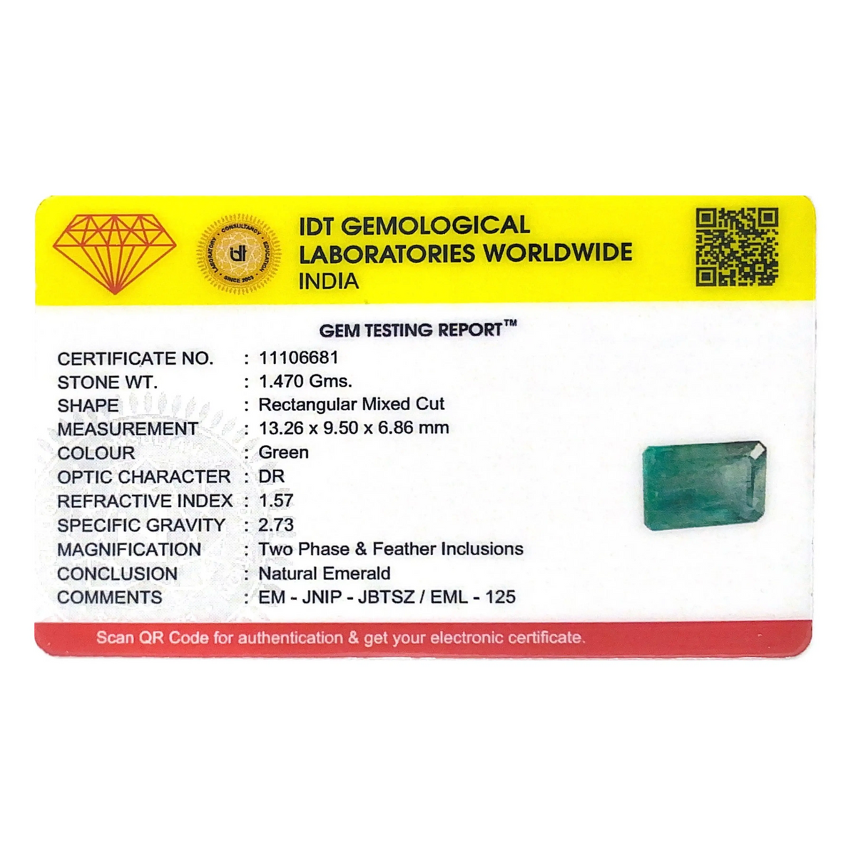 Zambian Emerald - 7.35 Carat