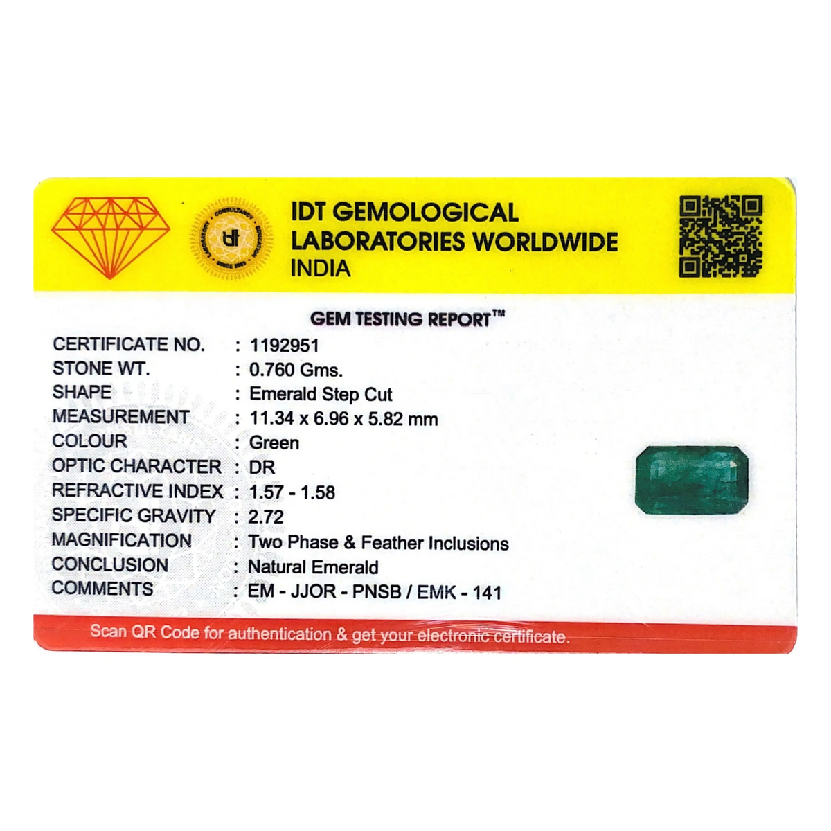 Zambian Emerald - 3.8 Carat