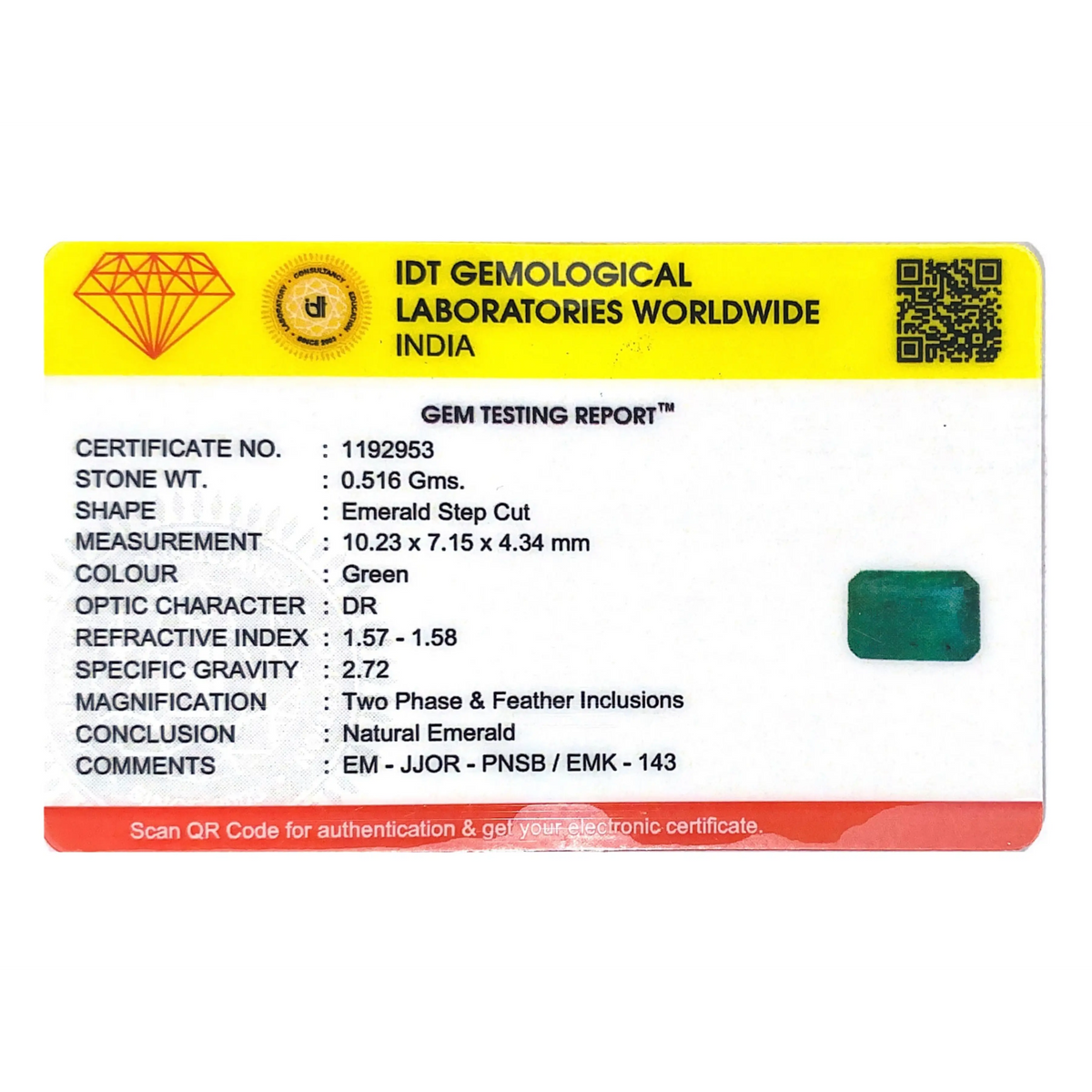 Zambian Emerald - 2.58 Carat