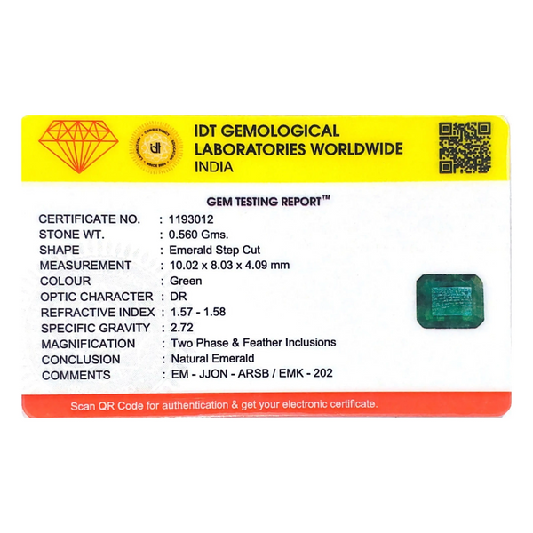 Zambian Emerald - 2.8 Carat