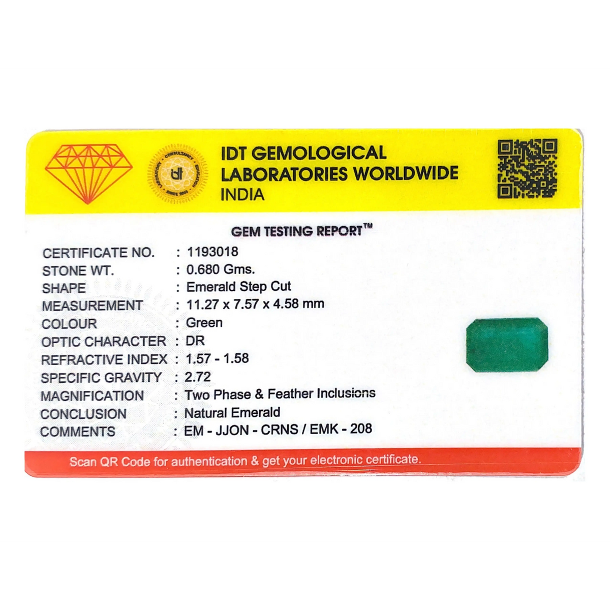 Zambian Emerald - 3.4 Carat
