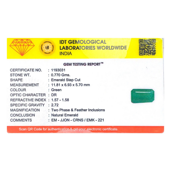 Zambian Emerald - 3.85 Carat