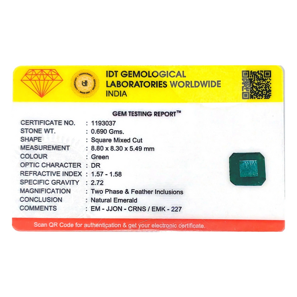 Zambian Emerald - 3.45 Carat