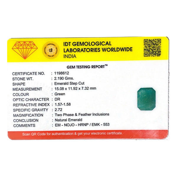 Zambian Emerald - 10.95 Carat