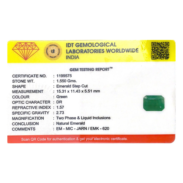 Zambian Emerald - 7.75 Carat