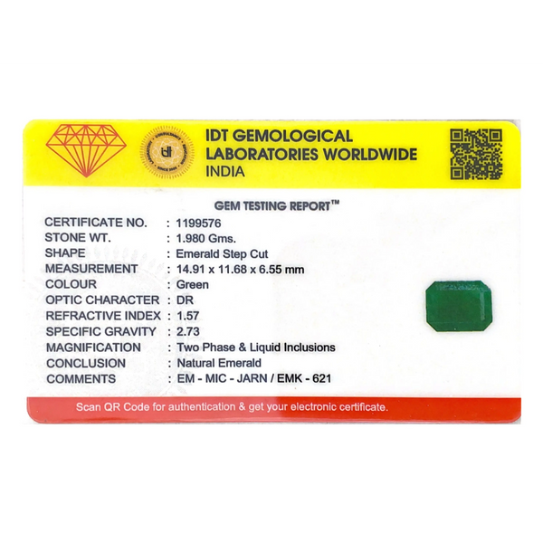 Zambian Emerald - 9.9 Carat