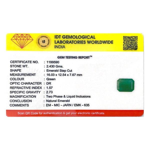 Zambian Emerald - 12.15 Carat