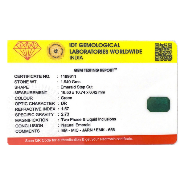 Zambian Emerald - 9.7 Carat