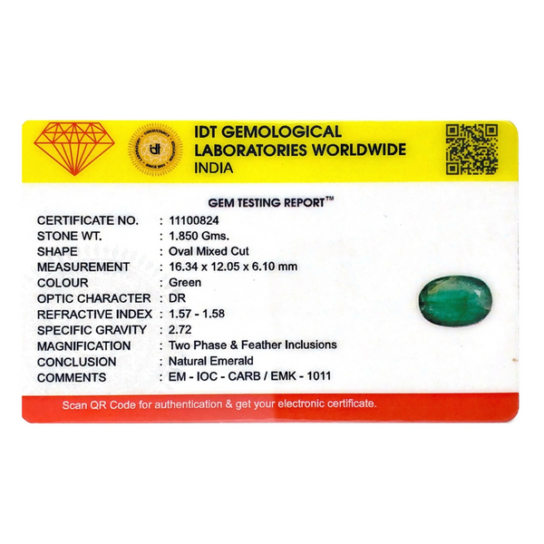 Zambian Emerald - 9.25 Carat