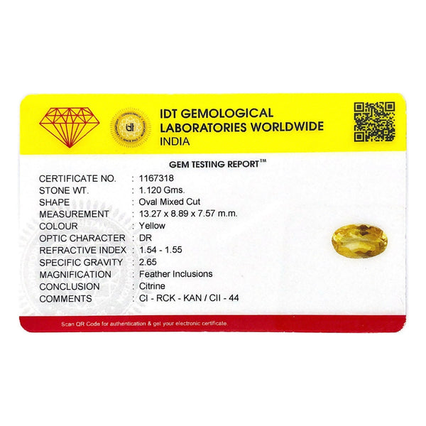 Citrine - 5.6 Carat - Pramogh